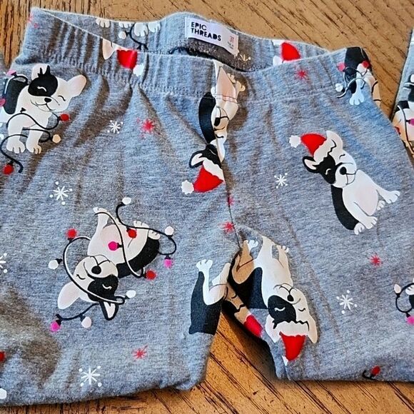 Doggy Santa legging size 3T Epic Threads - Picture 2 of 5